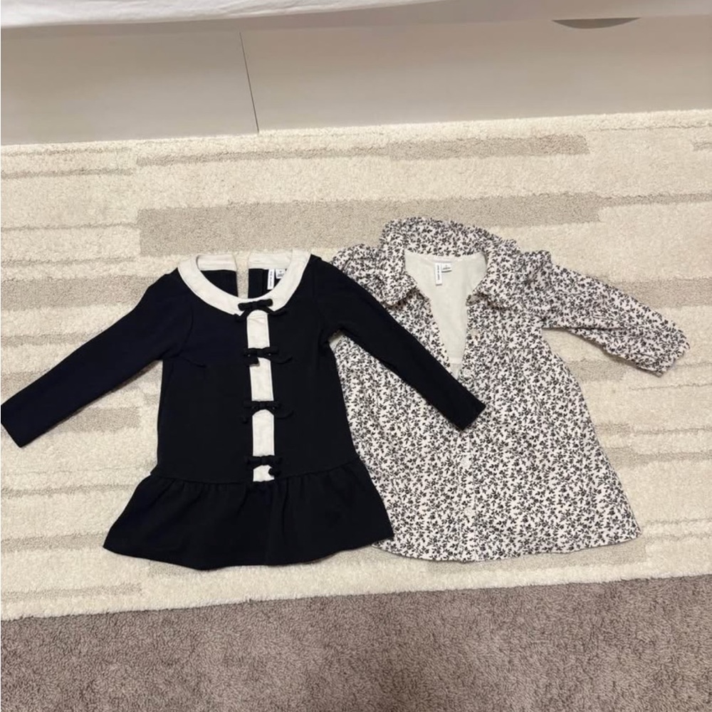 Janie and Jack Black and White Kids Dress Set